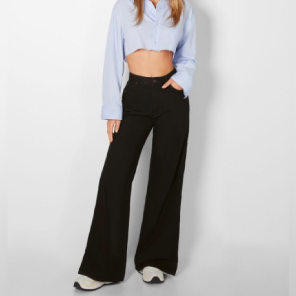 Wide leg jeans